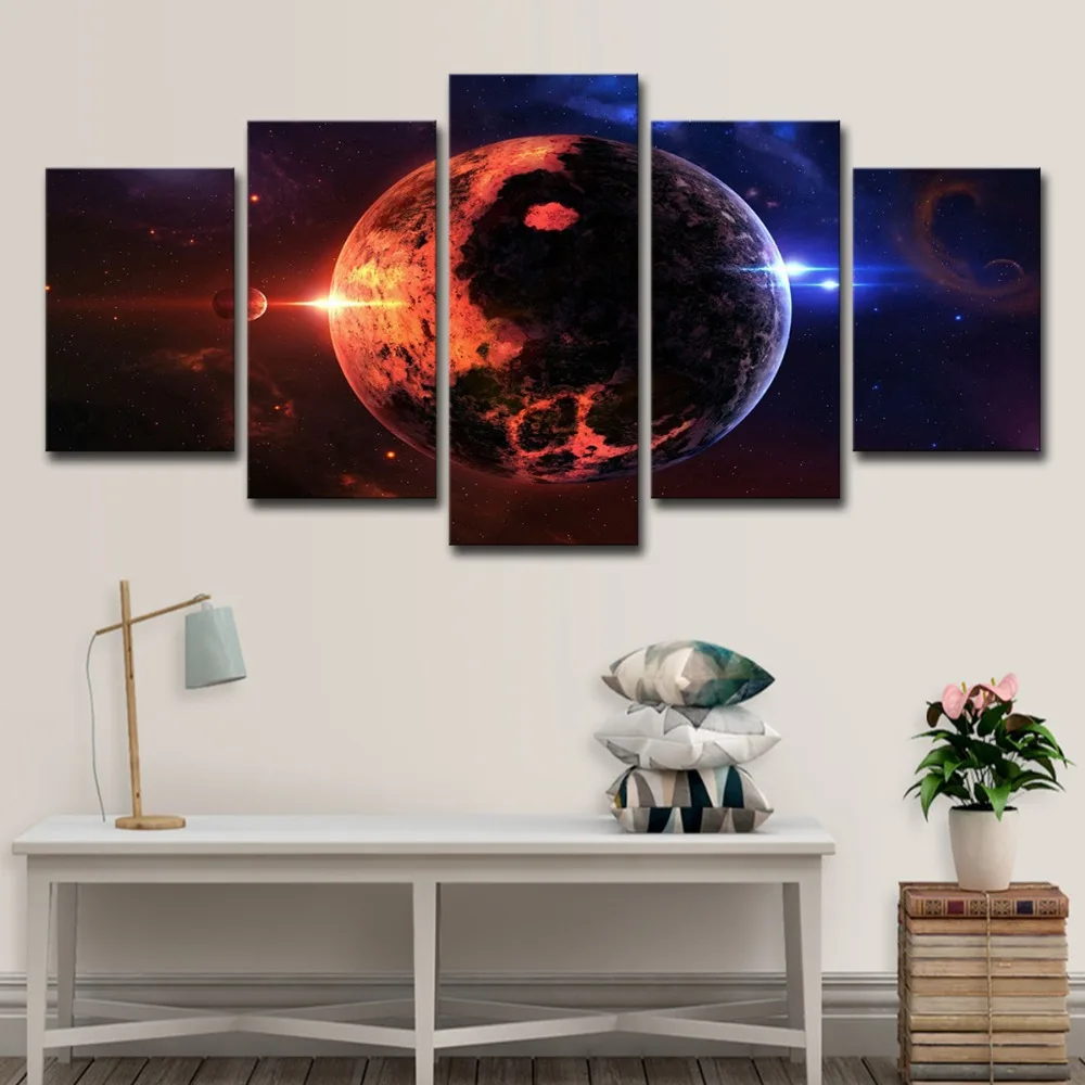5P2267-HD Printed Space wide planet Painting Canvas Print room decor print poster picture canvas Free shipping (4) 