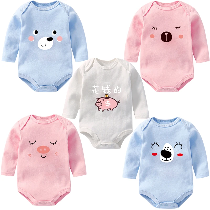 5 шт.; комбинезоны для новорожденных; Roupas de bebe; Комбинезоны для маленьких девочек и мальчиков; одежда из хлопка; комбинезоны для малышей; одежда;