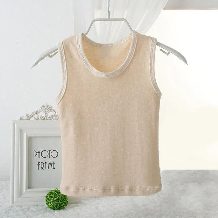 

2019 Organic Baby Clothes 100% Cotton Baby Boy Girl Vests Underwear Soft Comfortable Sleeveless Clothes for Kids 3Pcs/Lot