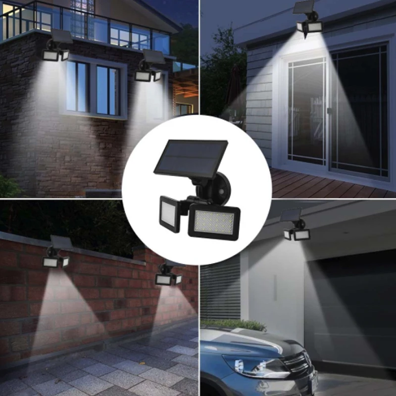 Lâmpadas de Indução de Microondas Parede de Luz Brilho à Prova Água para o Caminho do Jardim Luz de Parede de Alto Nova Energia Solar Radar d' 48led 10 Microondas Radar 48LED Parede de Luz Luz