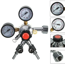 CO2 углерода диоксидный регулятор пивной редуктор давления с газовый разъем для домашнее пиво Профессиональное качество бар аксессуары инструменты