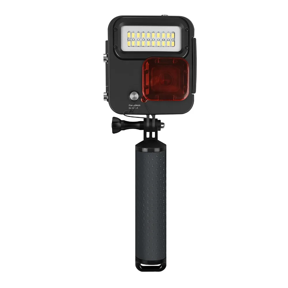 SHOOT-1000LM-40M-Underwater-Diving-LED-light-Waterproof-Case-for-GoPro-Hero-6-5-4-3+-Silver-Black-Action-Camera-With-Accessory-for-Go-Pro-6-5 (2)