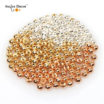 

Gold Copper Silver Tungsten Fly Tying Beads Fly Fishing Nymph Head Ball 50pcs / lot Fly Fishing Tungsten Bead