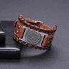 Viking Compass Leather Bracelet