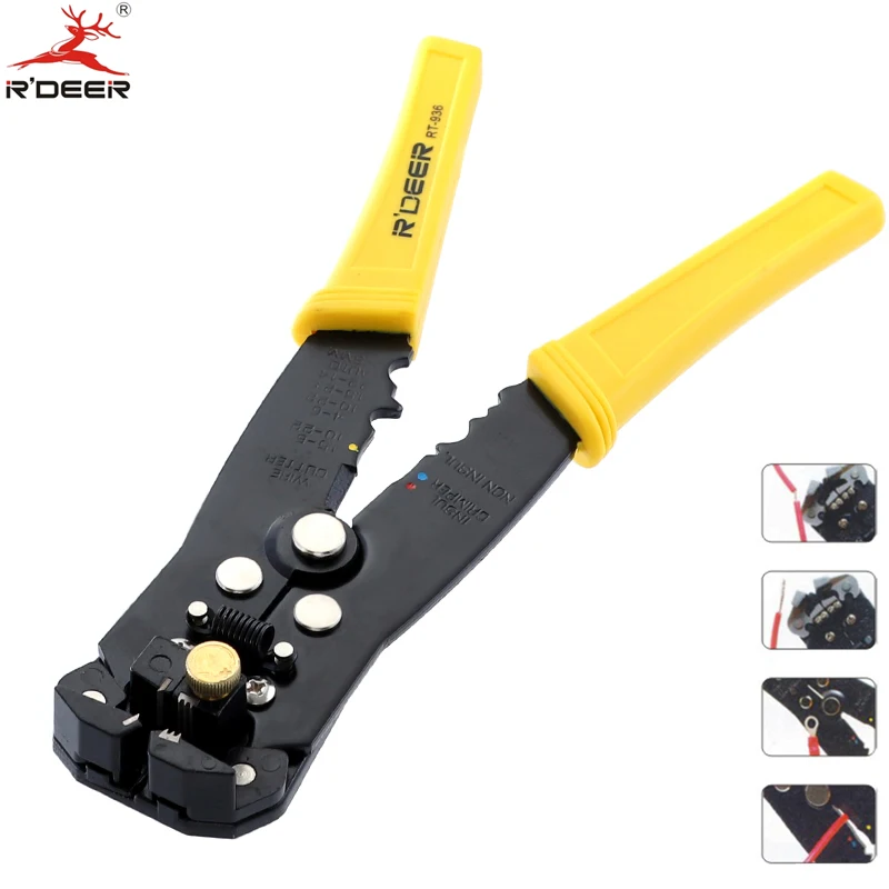 RDEER Automatic Wire Stripper Multifunctional Cutting Pliers 0.2-0.6mm Electrical Cable Cutter Crimper Crimping Tool | Инструменты
