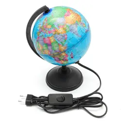17 см светодио дный мир свет земной шар карта география развивающие игрушки с подставкой Офис идеально миниатюры подарок Офисные гаджеты