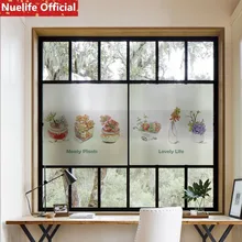 45x60 см растительная мясистая стеклянная пленка для ванной кухни детская комната магазин для раздвижных дверей и окон пленка «замороженное стекло»