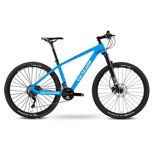 CATAZER карбоновый горный велосипед 26er Дисковый Тормоз MTB рама велосипеда 22 скорости цикла с SHIMAN0 M8000 группа набор - Цвет: blue