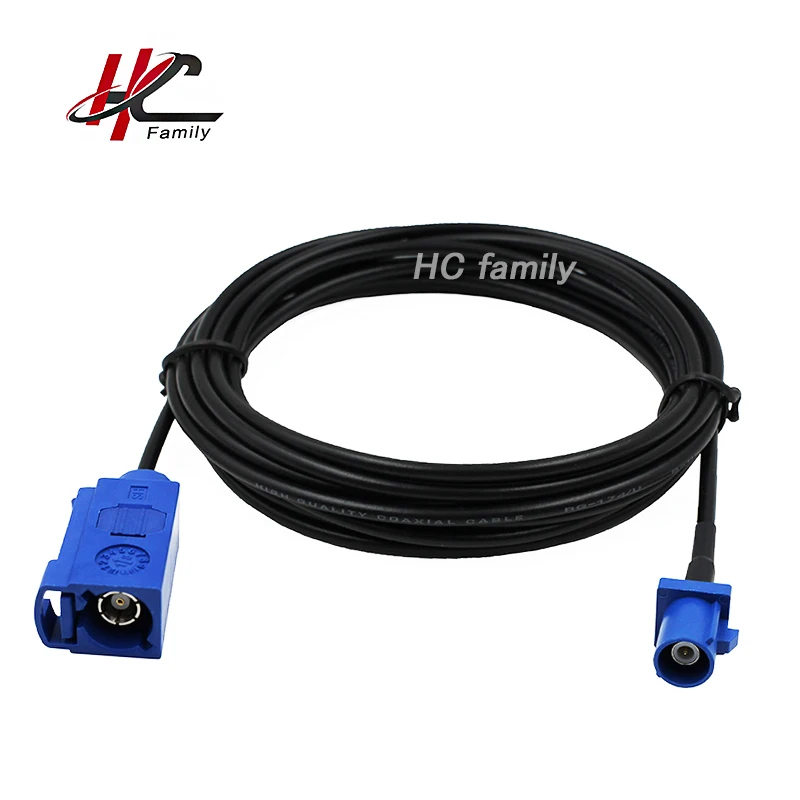 

GPS FAKRA Jack to FAKRA Plug Cable Assemblies RG174 5m 197"