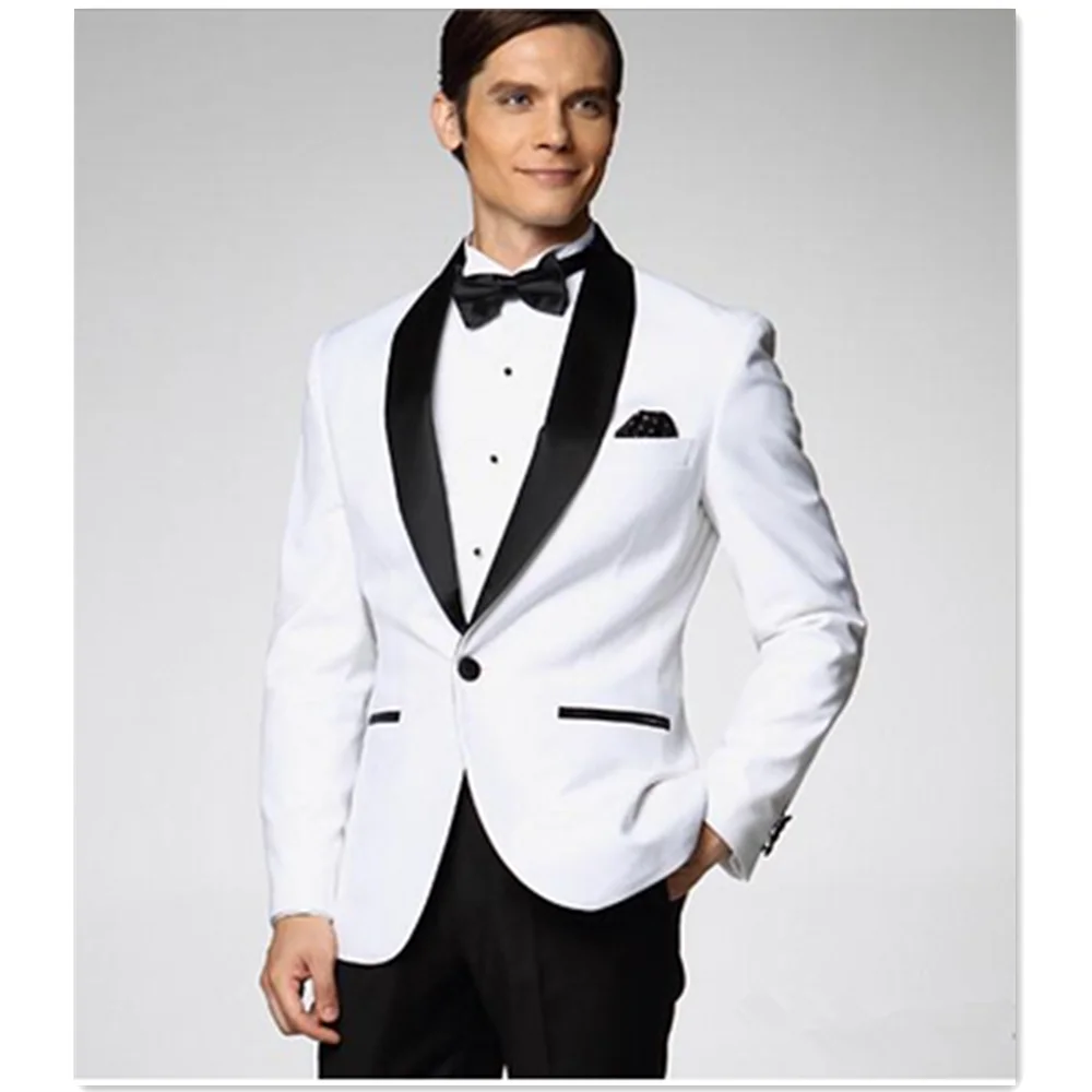 

Mens Suits Wedding Groom Best Man 2 Pieces Blazers (Jacket+Pants) Slim Fit Men Suits Set For Prom Dinner Business Regular Styles