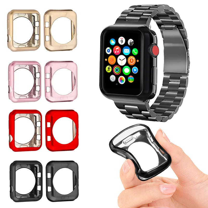 2019 для Apple Watch 3 2 1 42 мм 38 чехол мягкая прозрачная защитная пленка из ТПУ защита