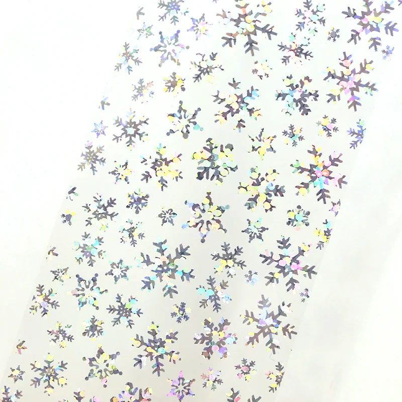 Christmas Theme Nail Foil 3D DIY Snowflakes Manicure Nail Art Transfer Starry Sticker Decorations Accessories