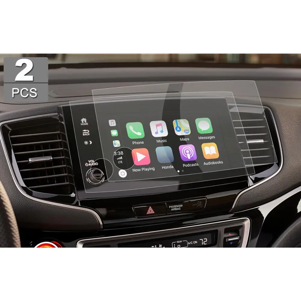 

RUIYA 2Packs PET screen protector for Honda Pilot 8inch left rudder navigation display screen,3H invisible transparent protector