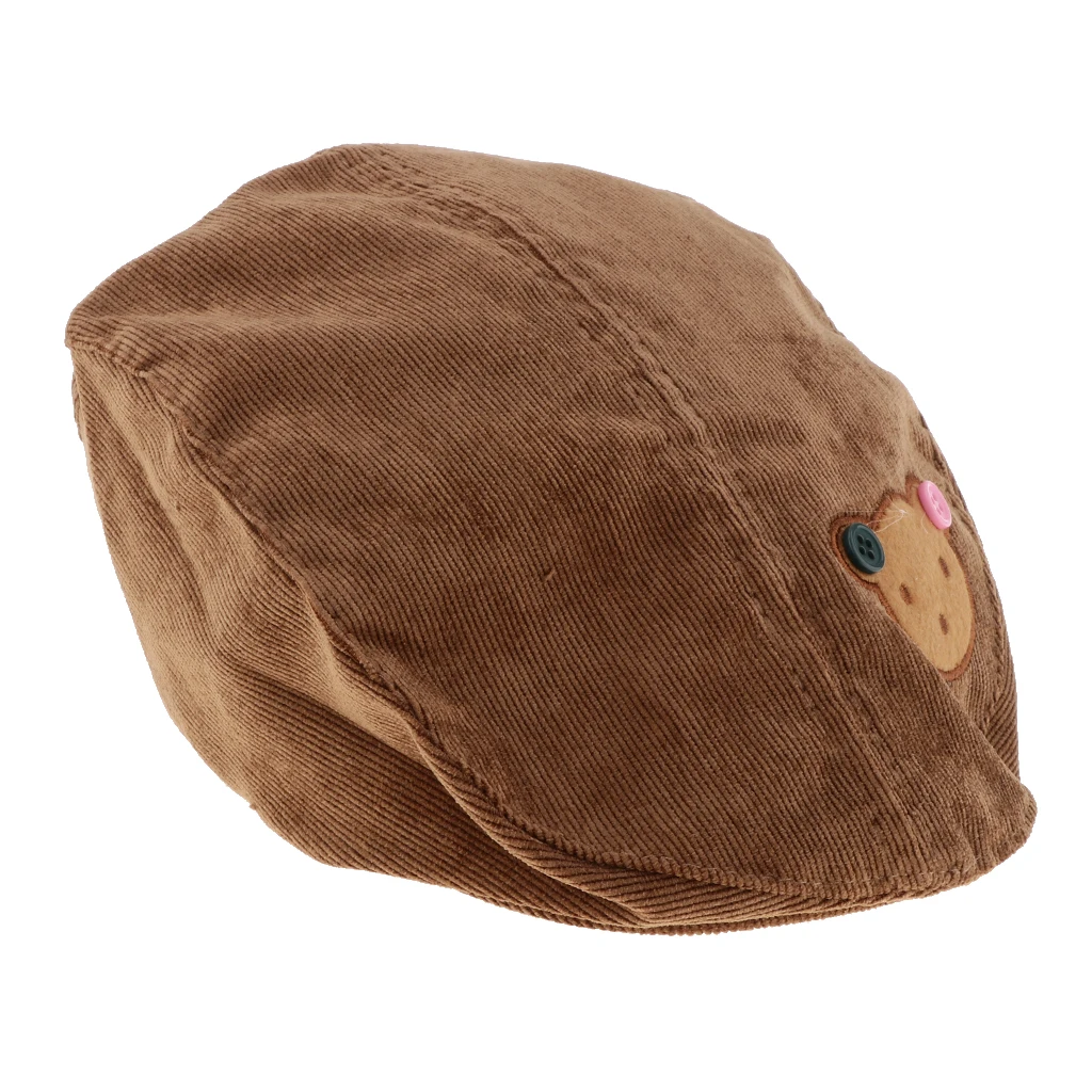 Toddler Kids Baby Boys Girls Beret Cap Fashion Cartoon Bear Hat