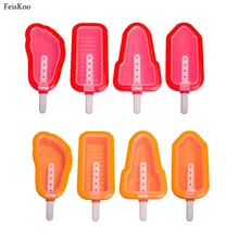 4 шт Bpa морозильная камера силиконовые формы для крема формы для мороженого силиконовая форма для мороженого с палочками для мороженого