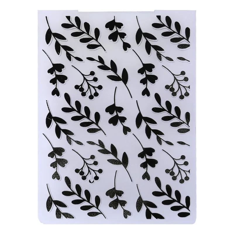 

Dot Leaves Plastic Embossing Folder for Scrapbooking DIY Photo Album Card Template Stamp Card Making Decoration