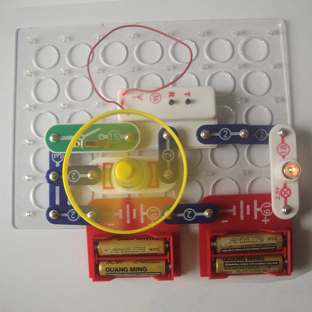 

Kids Early Education Lab Model Building Physics Electronic Discovery Science DIY ABS Circuit Experiments Brain Toys Study Gift