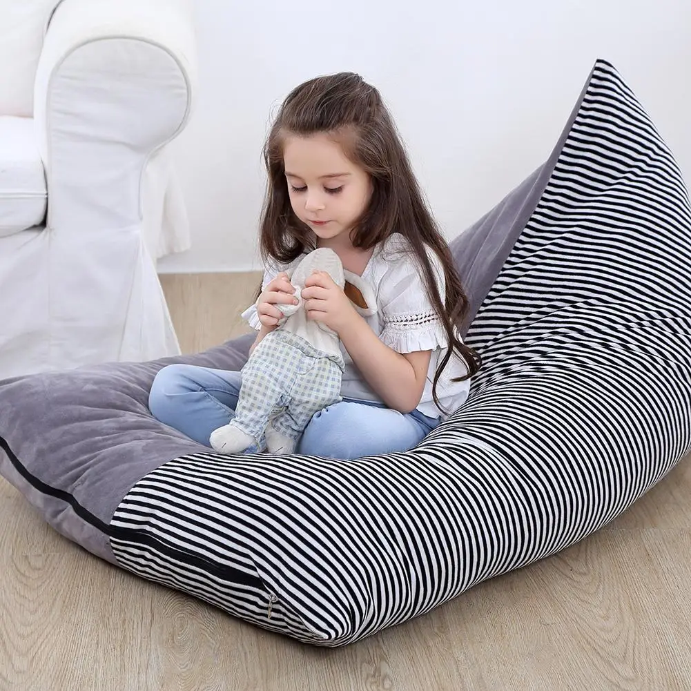 

Home Stripe Patchwork Large Capacity Storage Bag Bedroom Weave Toys Clothes Towels Holder Storage Bag