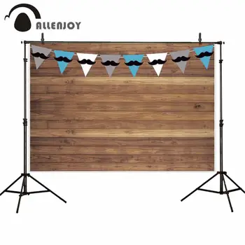 

Allenjoy camera photography backdrop wooden colorful flag portrait Moustache backdrop photocall photobooth studio shoot fabric