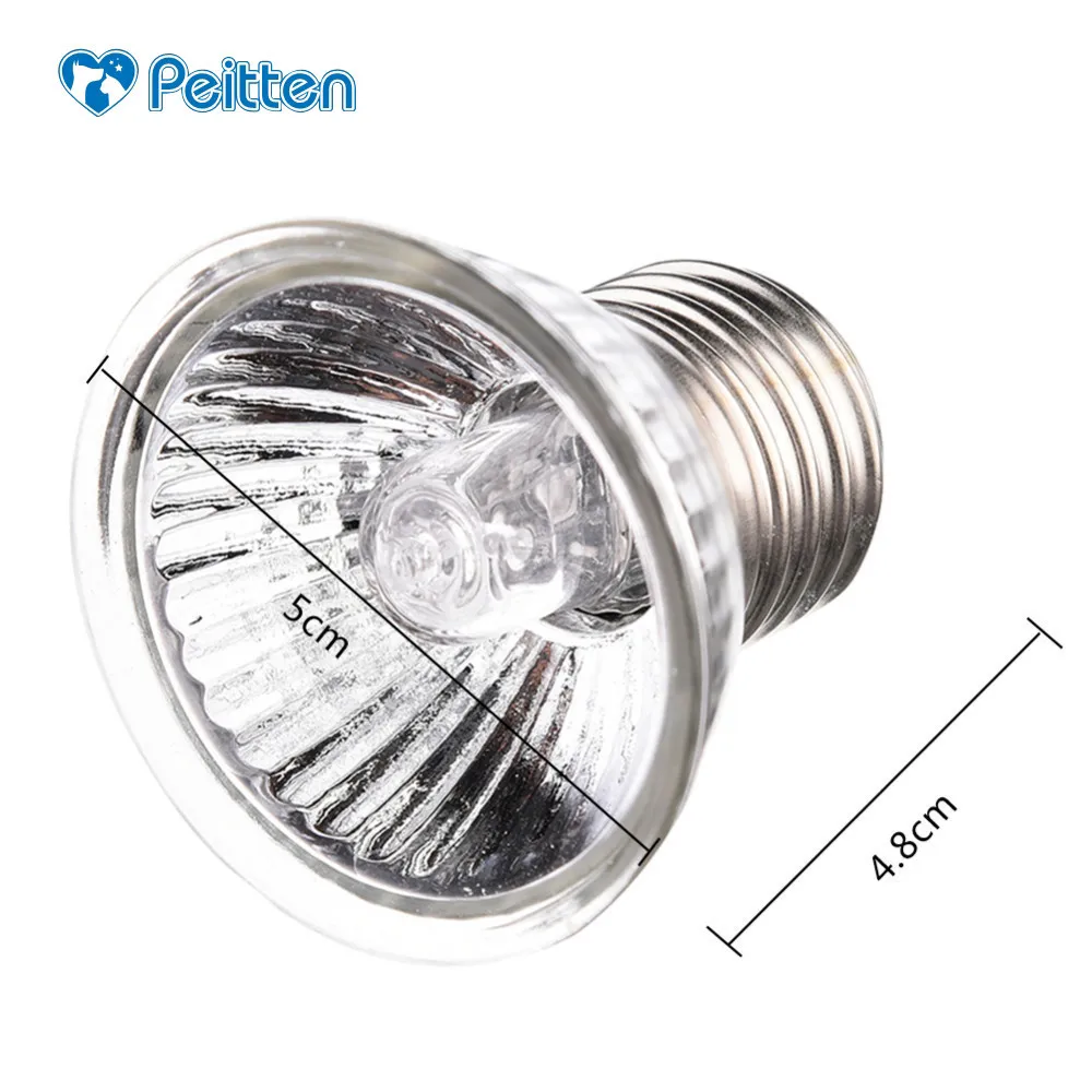 

Adjustable 25/50/75W UVB Turtle Sunburn Lights Reptile Heating Lamp Full Spectrum Sunlamp Heat Preservation Illumination Supply