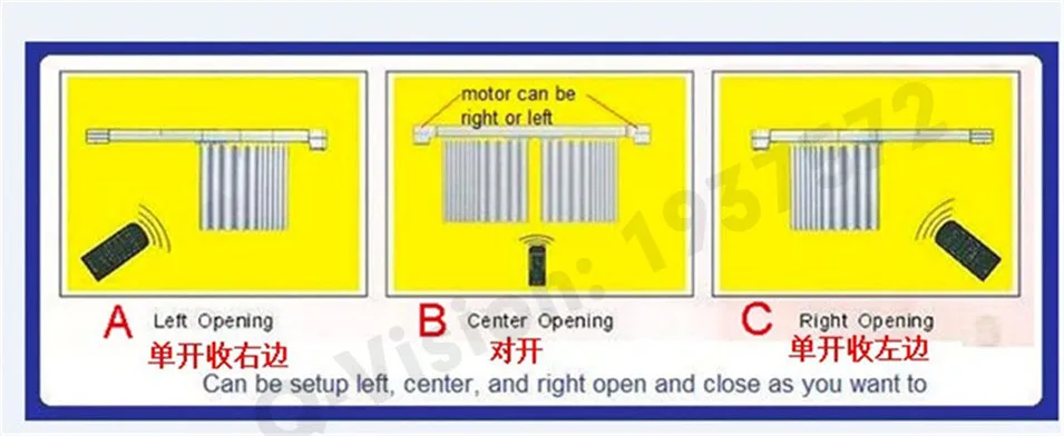 2----Fine Quality Electric Curtain Track Aluminium Made,Auto Motorized Track, Ceiling Mounting Window Curtain Rail for Smart Home