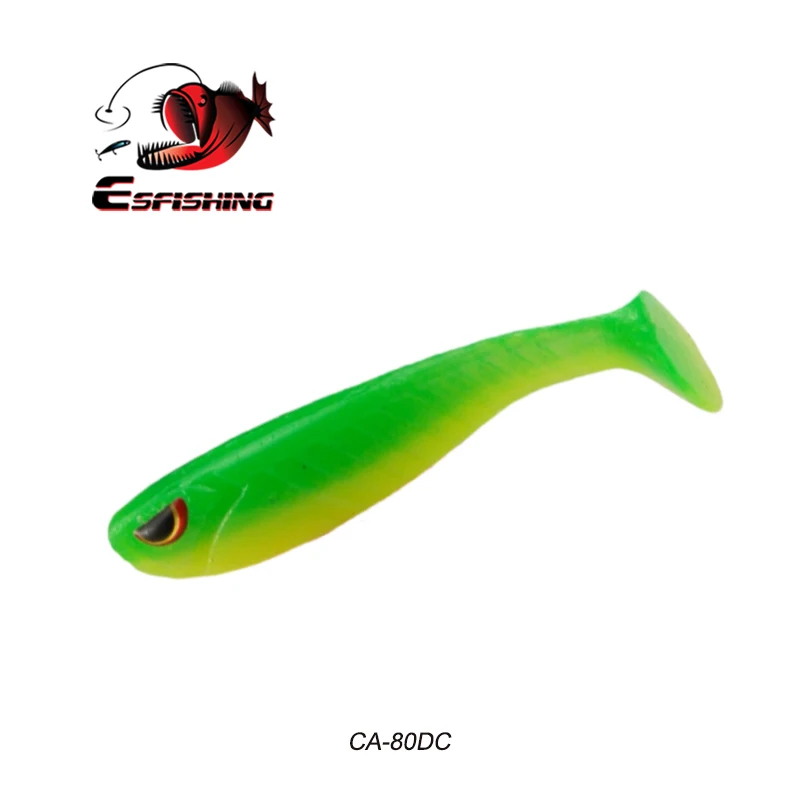 Esfishing новые рыболовные приманки мягкие силиконовые Enjoy Shad 50 мм Shad Приманка для карпа на рыбалку Iscas морской рыбы набор Iscas - Цвет: CA80DC