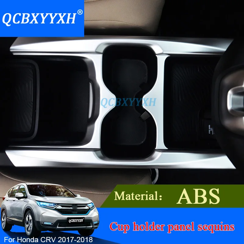 ABS стайлинга автомобилей подстаканник Панель блесток для Honda 5th CRV CR-V внутреннего украшения наклейки Авто подкладке Frame наклейка
