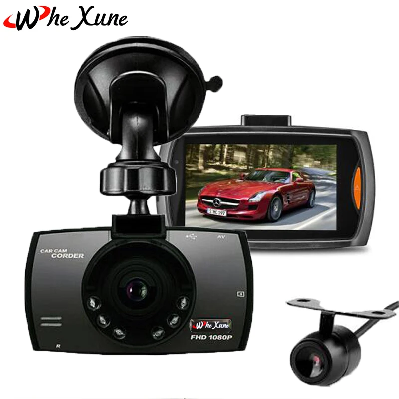 Whexune 2018 НОВЫЙ 2.7 дюймов Видеорегистраторы для автомобилей Full HD 1080 P Двойной