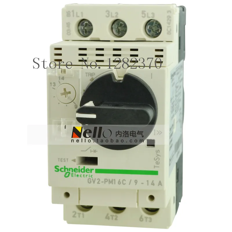 

[ZOB] Authentic original motor circuit breaker 9-14A motor protection switch knob GV2PM16C --2pcs/lot