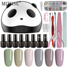 MIZHSE дизайн ногтей в домашних условиях УФ маникюрный набор 20 шт./партия Pro УФ лампа инструменты для дизайна ногтей 7 мл Гель-лак для ногтей набор бескомпромиссный гель-набор