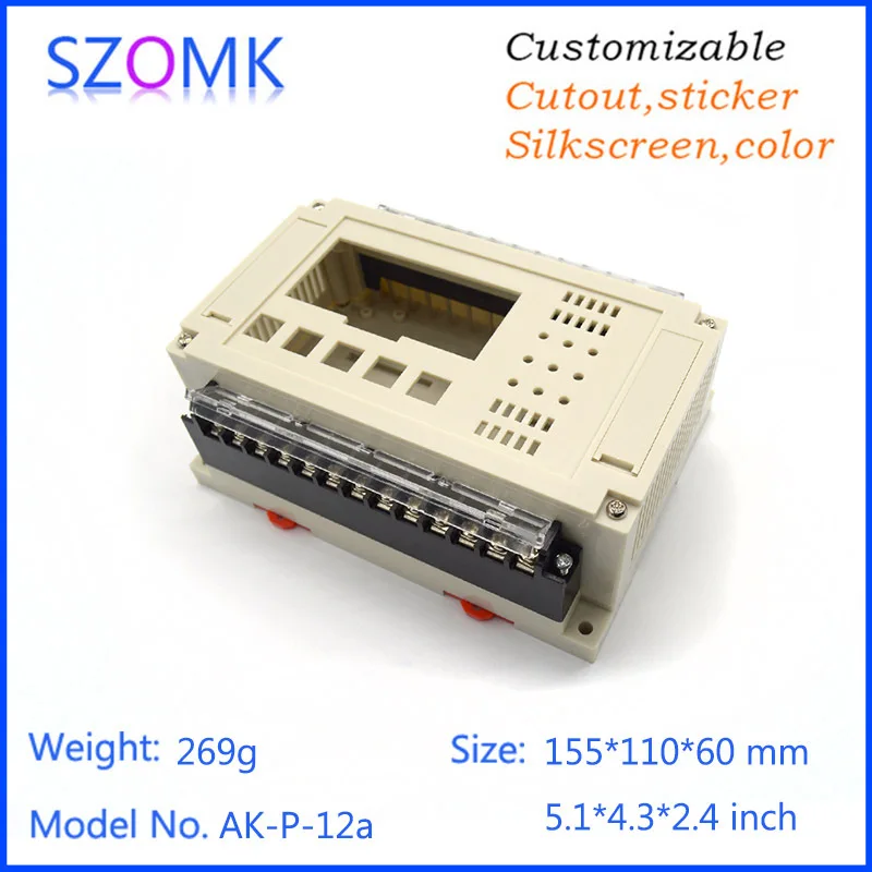 szomk plastic box for electronics project din rail enclosure with connectors terminal blocks electrical plastic outlet boxes control enclosure junction box (11).jpg