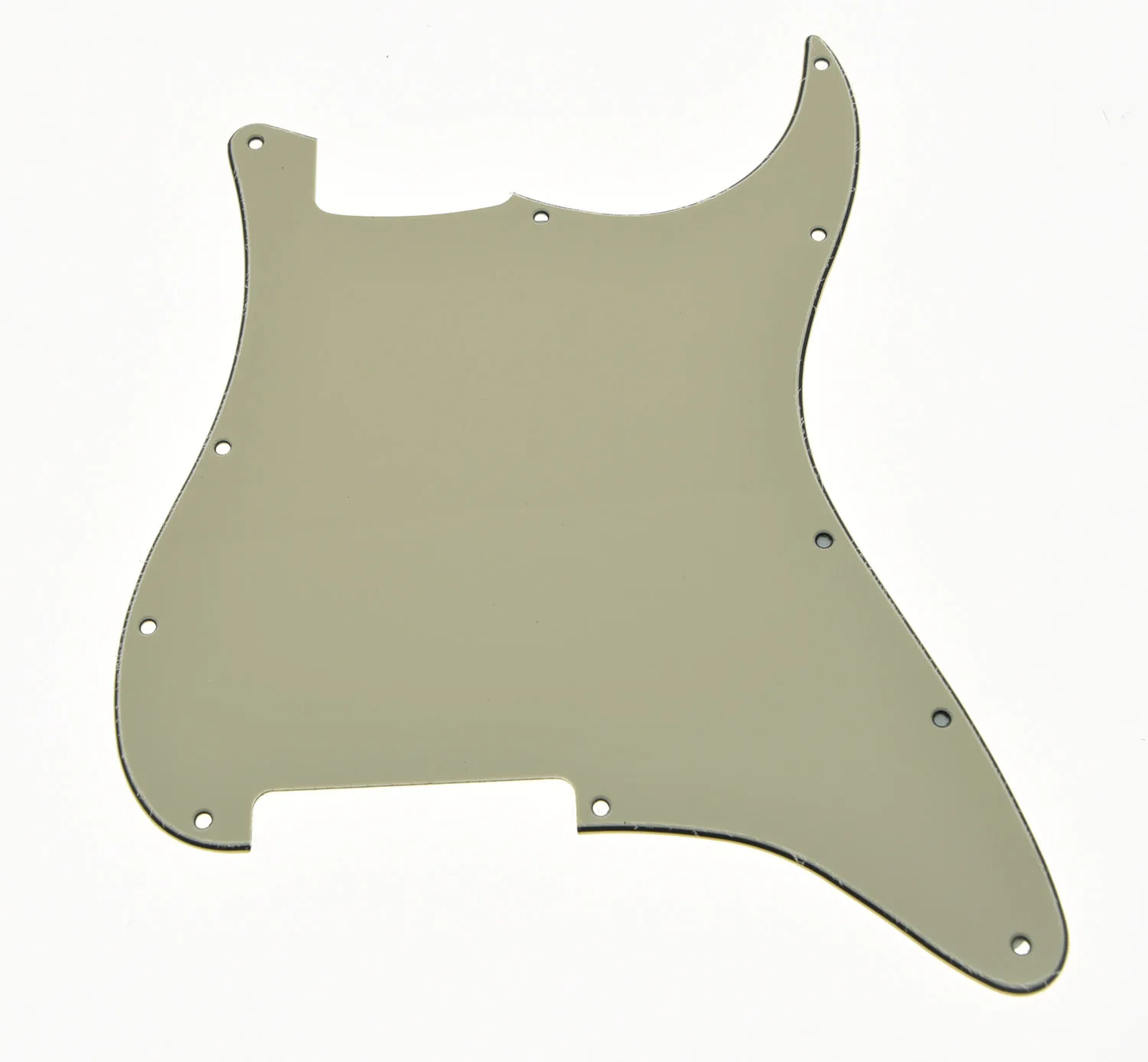 

KAISH 11 Hole Blank ST Pickguard Scratch Plate No Pickup Holes Light Cream