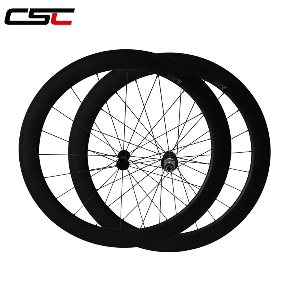 Clearance Ultra light 1035g 23mm width 24/38/50/60/88mm depth clincher or tubular carbon road bike wheels R13+ Mac aero 424 spokes 9