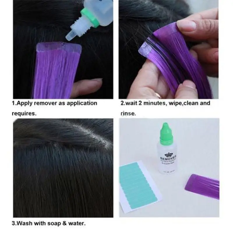 1 Bottle 30ml Hair Glue Remover Adhesives Remover Tape Hair Extension Tool Double-Sided Wig Glue Remover For Lace Frontal Wig