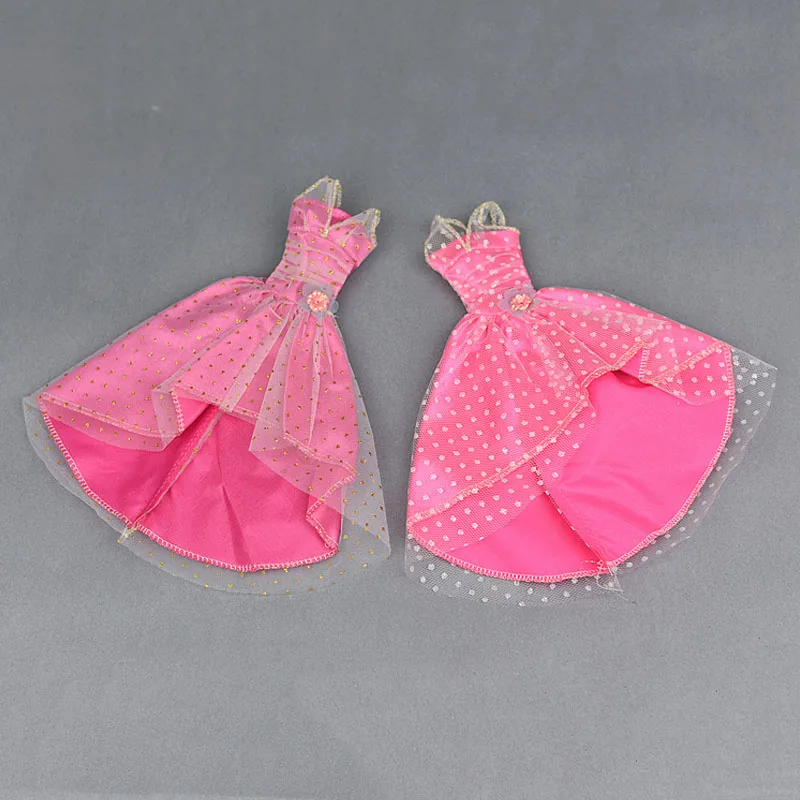 Розовый кукла 1/6 Одежда для куклы Барби вечернее платье для вечеринки платье для Барби кукольный домик 1:6 миниатюрная кукла аксессуары