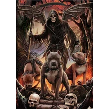 Пользовательские фото 5D DIY Алмазная картина "дьявол медведи" полный квадратный вышивка крестиком Мозаика 5D алмазная вышивка головоломка узор Z222