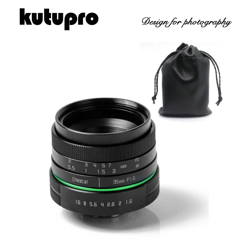 35 мм F1.6 ручной широкоугольный объектив + C NEX/NX/M4/3 Macro Len для Canon Nikon Sony Fujifilm Pentax Samsung