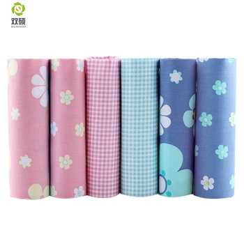 

Printed Twill Cotton Fabric For Sewing Tissue Of Baby & Children Shee DIY Patchwork Quilting ,Pillow,Cushion, 6 PCS/LOTS 40*50CM