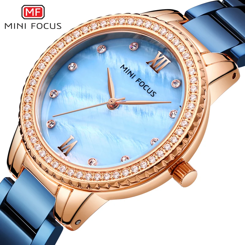 

MINIFOCUS Fashion Women Watches Waterproof Stainless Steel Watch Woman Lady Women's Wristwatches Ladies Watches Top Brand Luxury
