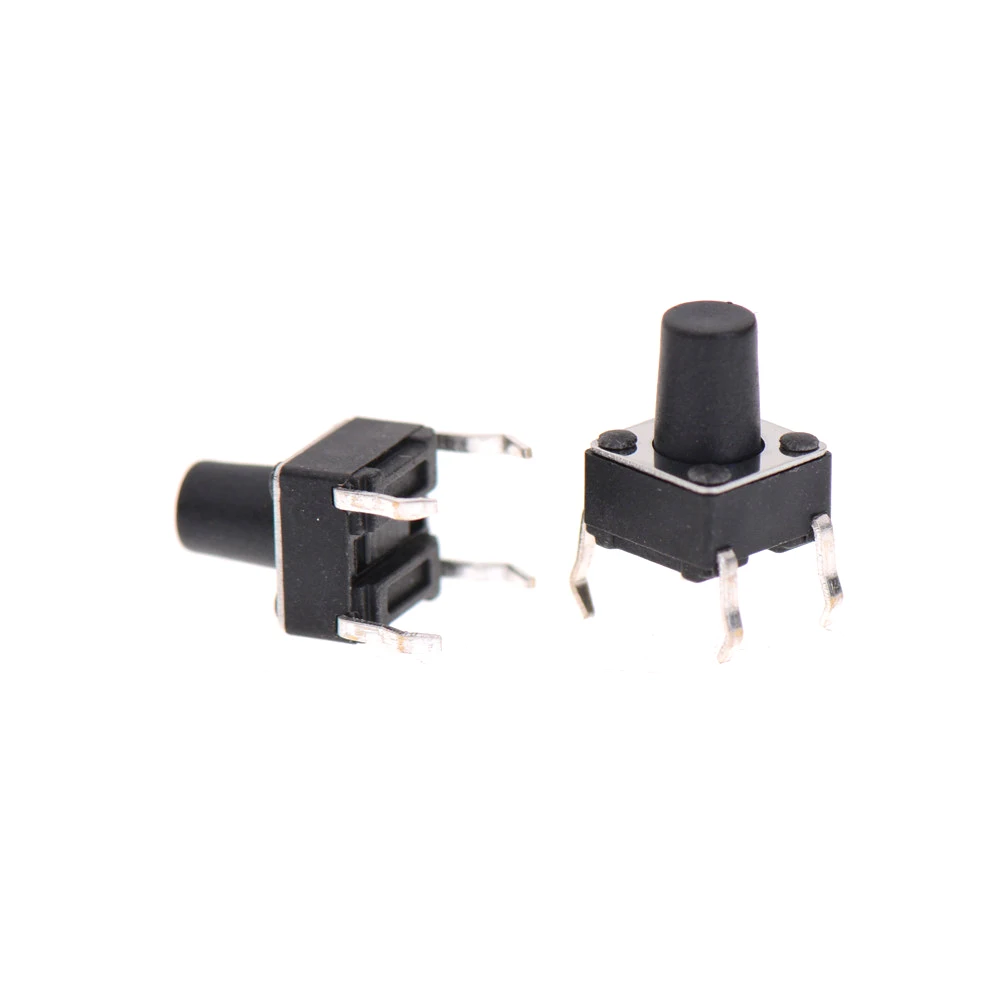 

50pcs/lot Mini Micro Momentary Tactile Push Button Switch 6*6*8mm 4 Pin ON/OFF Keys Button DIP DC 12V 0.5A