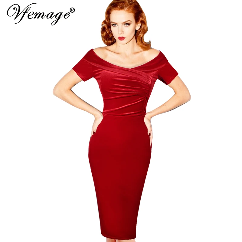 Vfemage     pinup      ruched  bodycon    500