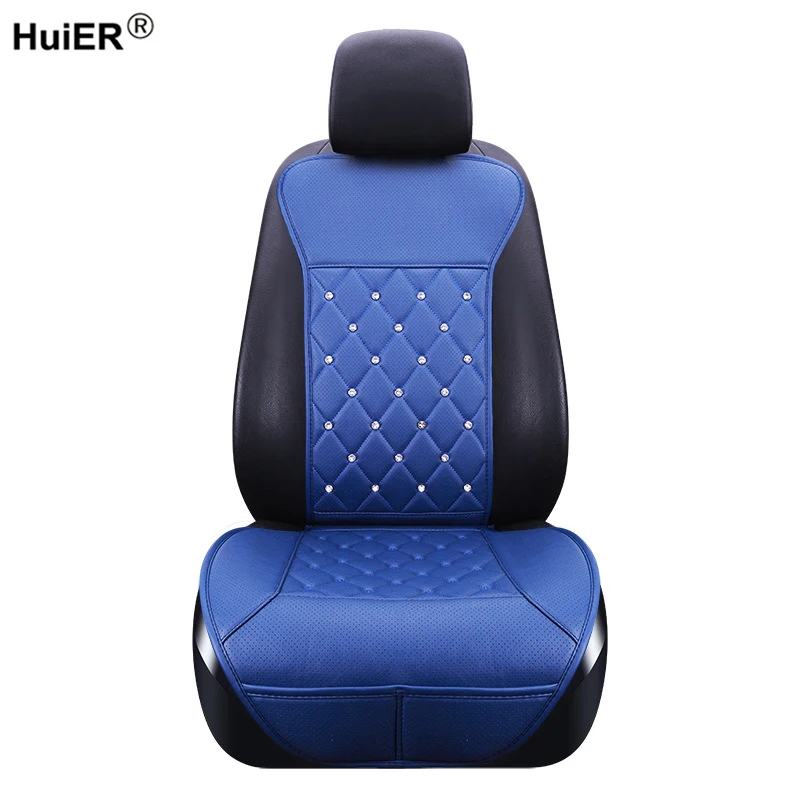 

Fashion Car Seat Covers Artificial Leather 4 Colors Breathable Universal Car Seat Cushions Automobile Chair Pad Auto Accessories