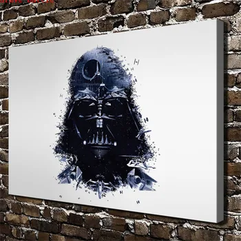 

Darth Vader Star Wars Warrior Cartoon Movie Canvas Painting Print Living Room Home Decor Modern Wall Art Oil Painting Poster