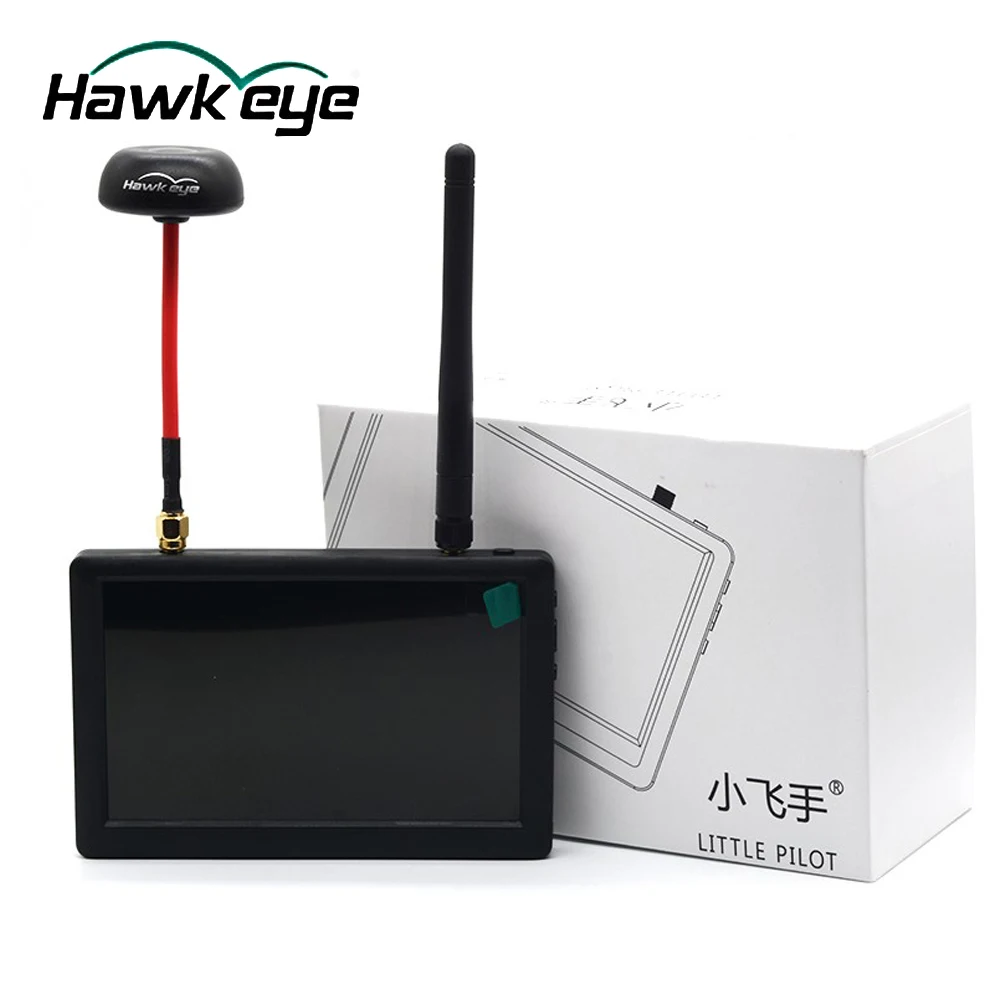 HawkEye 5 дюймов высокой четкости HD 5,8G 40CH FPV монитор/Воздушный Квадрокоптер фотография дисплей для QAV250 гоночный Дрон