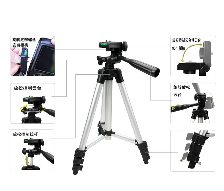 WT3110A Профессиональный штатив для камеры Sony Canon Nikon D7000 450D 550D 5D 7D 600D DV WT-3110A |