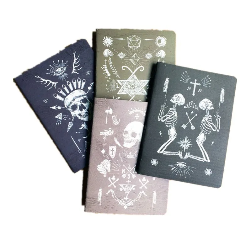 

24pcs/lot Vintage Pirate skull series Kraft paper notebook/Gift travel diary/Office note book & School Supplies G051