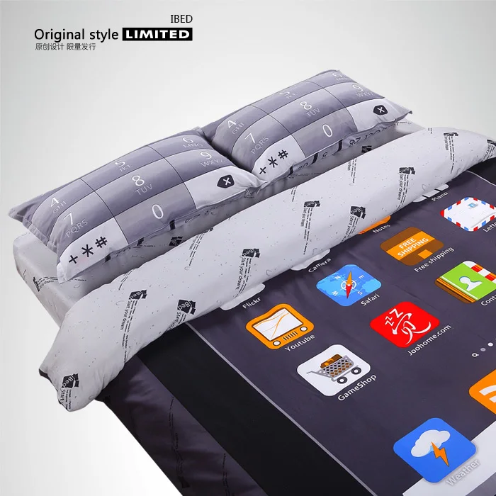Ipad Style Designer Funny Duvet Covers Creative Unique Personality