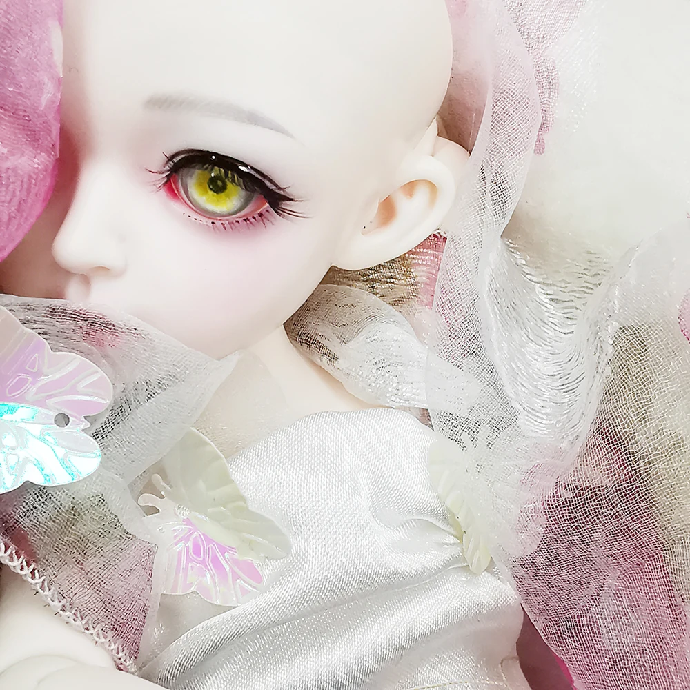 Bjd глаз brinquedo 16 мм 18 мм 14 мм принт bjd глаз желтый цвет куклы глаза для BJD куклы игрушки sd глазного яблока для 1/3 1/4 1/6 пластиковые глаза