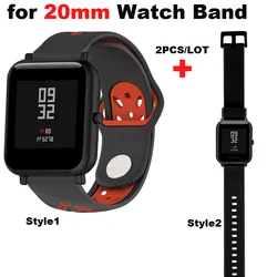 20mm Silicone Bracelet Band For Xiaomi Huami Amazfit Bip Watchstrap Amazfit GTS Watchband Amazfit GTR 42mm Wristband Replace New 20mm Silicone Bracelet Band For Xiaomi Huami Amazfit Bip Watchstrap Amazfit GTS Watchband Amazfit GTR 42mm Wristband Replace New