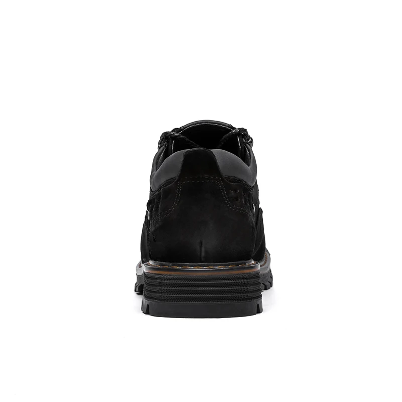 Genuino Hombres Cuero De Botas Clax Primavera Trabajo Caminando brown Zapatos Calzado Casual Tobillo Otoño Bota 2019 Hombre Black qIfdwf